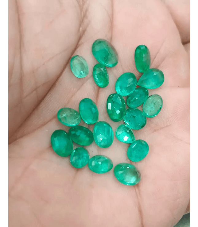 21.66ct Emerald Parcel, 100% Natural Emeralds - SMSGEMS 