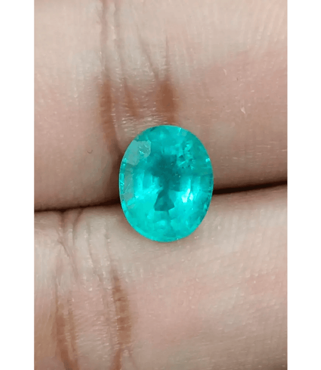 3.00ct Pastel Green Russian Emerald , 100% Natural Earth Mined Gem. - SMSGEMS 
