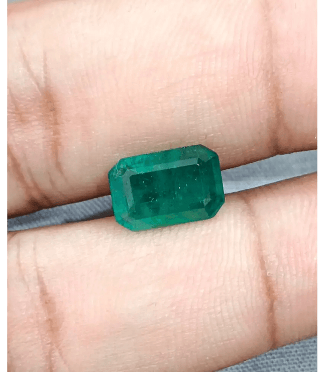 3.22ct Zambian Emerald, 100% Natural Earth Mined Gemstones. - SMSGEMS 