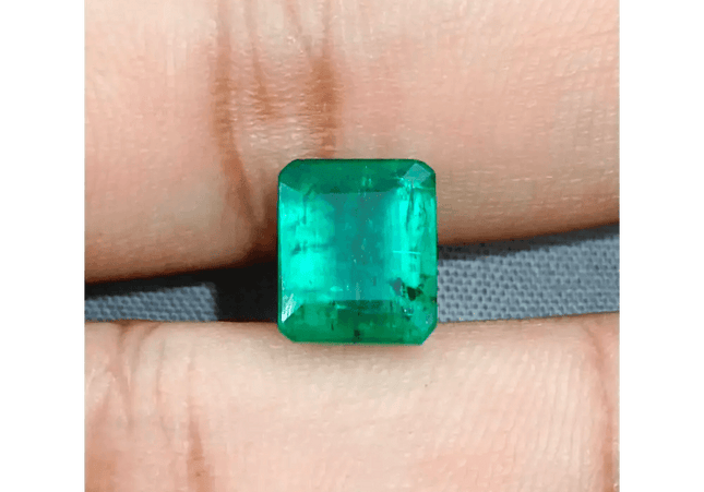 3.33ct Top Golden Green Swat Emerald, 100% Natural Gemstone - SMSGEMS 