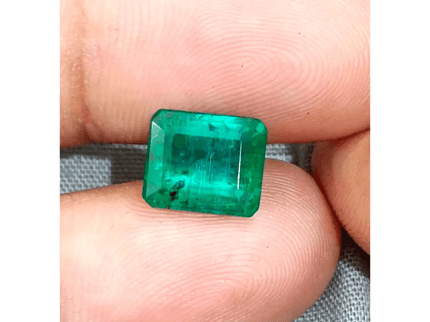 3.33ct Top Golden Green Swat Emerald, 100% Natural Gemstone - SMSGEMS 