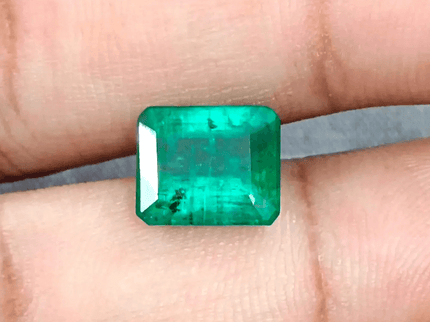 3.33ct Top Golden Green Swat Emerald, 100% Natural Gemstone - SMSGEMS 