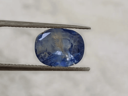 3.37ct IGI Certified Blue Ceylon Sapphire, Natural untreated Gem - SMSGEMS 