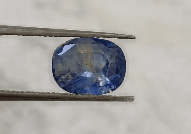 3.37ct IGI Certified Blue Ceylon Sapphire, Natural untreated Gem - SMSGEMS 