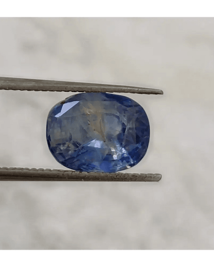3.37ct IGI Certified Blue Ceylon Sapphire, Natural untreated Gem - SMSGEMS 