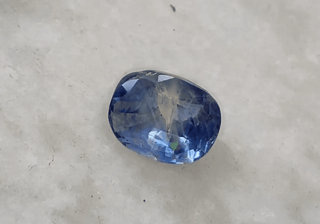 3.37ct IGI Certified Blue Ceylon Sapphire, Natural untreated Gem - SMSGEMS 