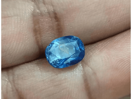 3.37ct IGI Certified Blue Ceylon Sapphire, Natural untreated Gem - SMSGEMS 