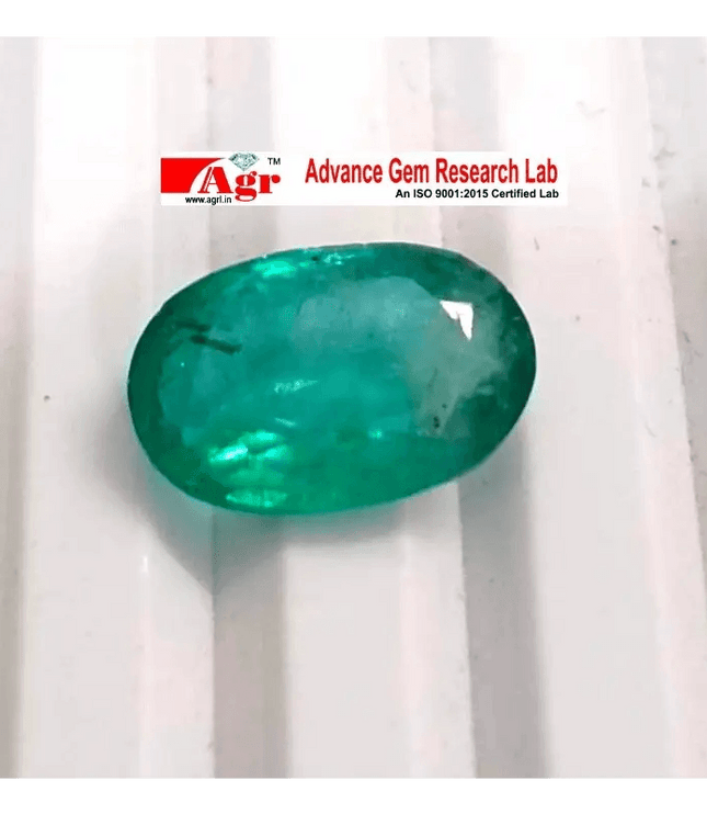 3.40ct Certified Zambian Emerald, 100% Natural Gem - SMSGEMS 