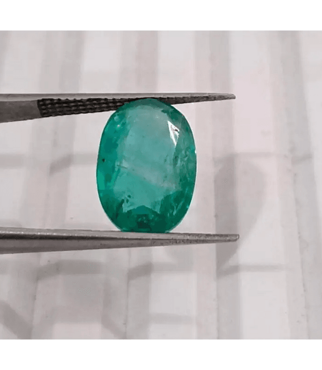 3.40ct Certified Zambian Emerald, 100% Natural Gem - SMSGEMS 