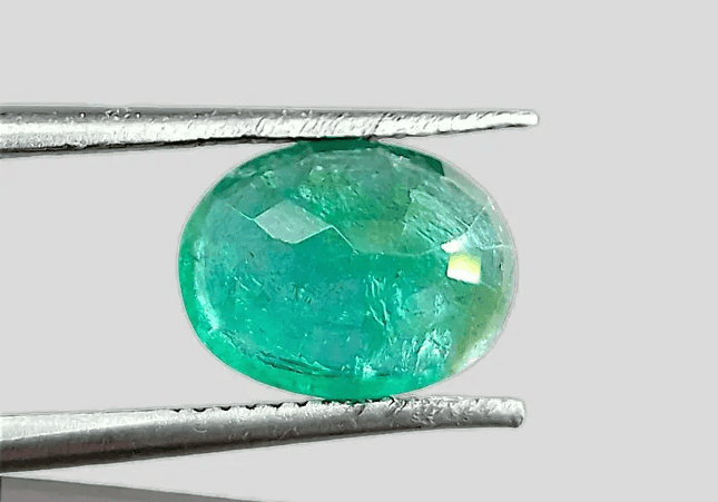3.41ct Zambian Emerald , 100% Natural Gem - SMSGEMS 