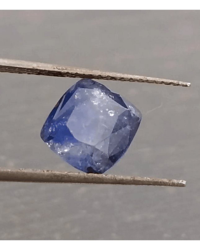 3.44ct Certified Blue Ceylon Sapphire, Natural Only Heat Earth Mined Gemstone. - SMSGEMS 