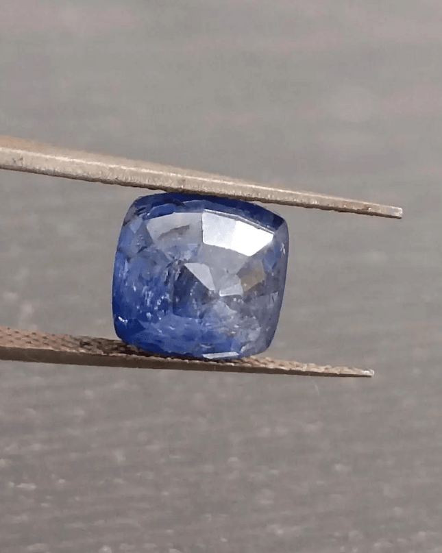 3.44ct Certified Blue Ceylon Sapphire, Natural Only Heat Earth Mined Gemstone. - SMSGEMS 
