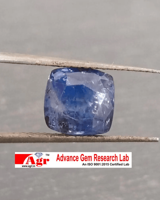 3.44ct Certified Blue Ceylon Sapphire, Natural Only Heat Earth Mined Gemstone. - SMSGEMS 