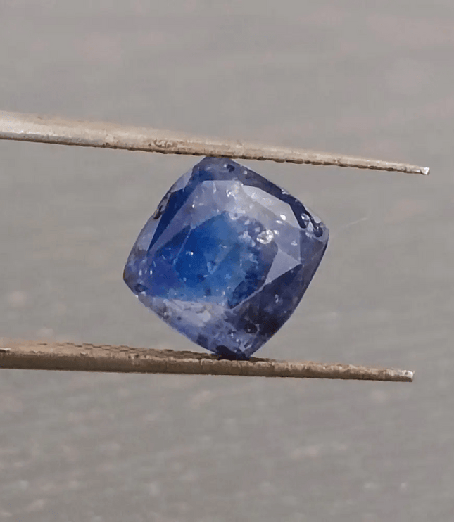 3.44ct Certified Blue Ceylon Sapphire, Natural Only Heat Earth Mined Gemstone. - SMSGEMS 