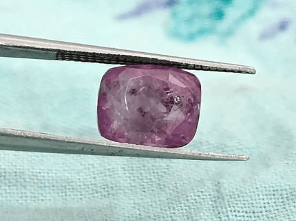 3.45ct Certified Purplish Pink Ceylon Sapphire, Natural untreated Gemstone - SMSGEMS 