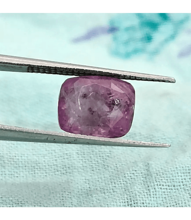 3.45ct Certified Purplish Pink Ceylon Sapphire, Natural untreated Gemstone - SMSGEMS 