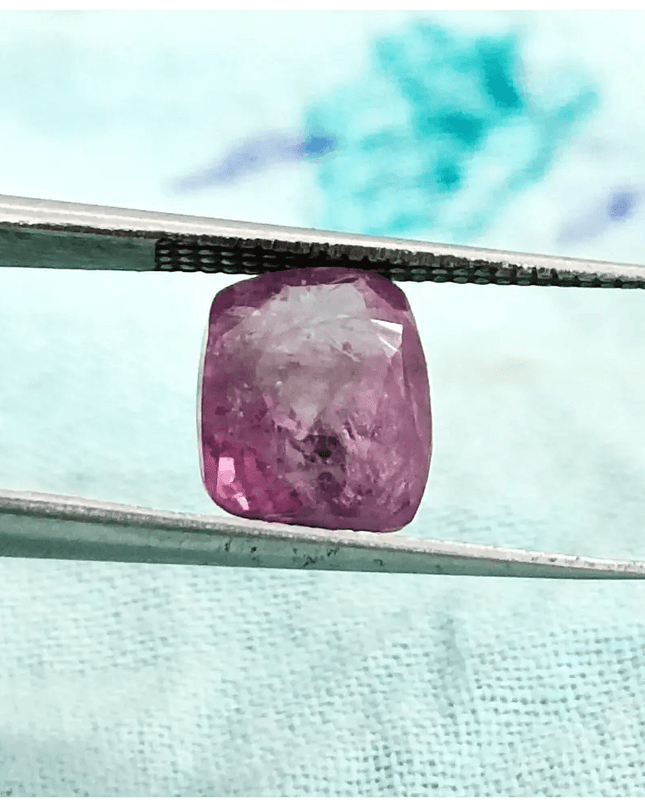 3.45ct Certified Purplish Pink Ceylon Sapphire, Natural untreated Gemstone - SMSGEMS 