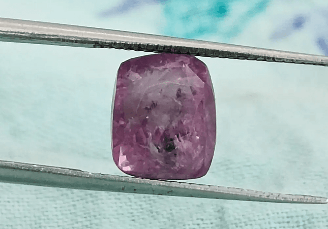 3.45ct Certified Purplish Pink Ceylon Sapphire, Natural untreated Gemstone - SMSGEMS 