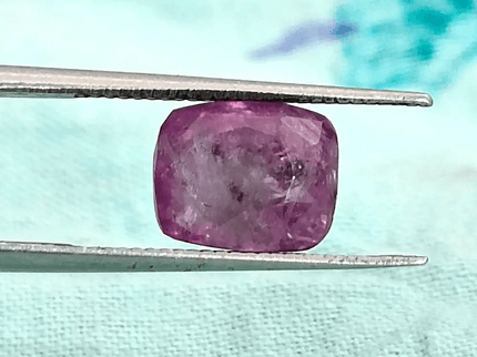 3.45ct Certified Purplish Pink Ceylon Sapphire, Natural untreated Gemstone - SMSGEMS 