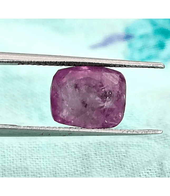 3.45ct Certified Purplish Pink Ceylon Sapphire, Natural untreated Gemstone - SMSGEMS 