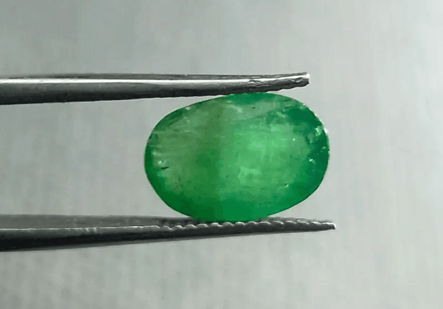 3.45ct Grass Green Emerald, 100% Natural Gem - SMSGEMS 