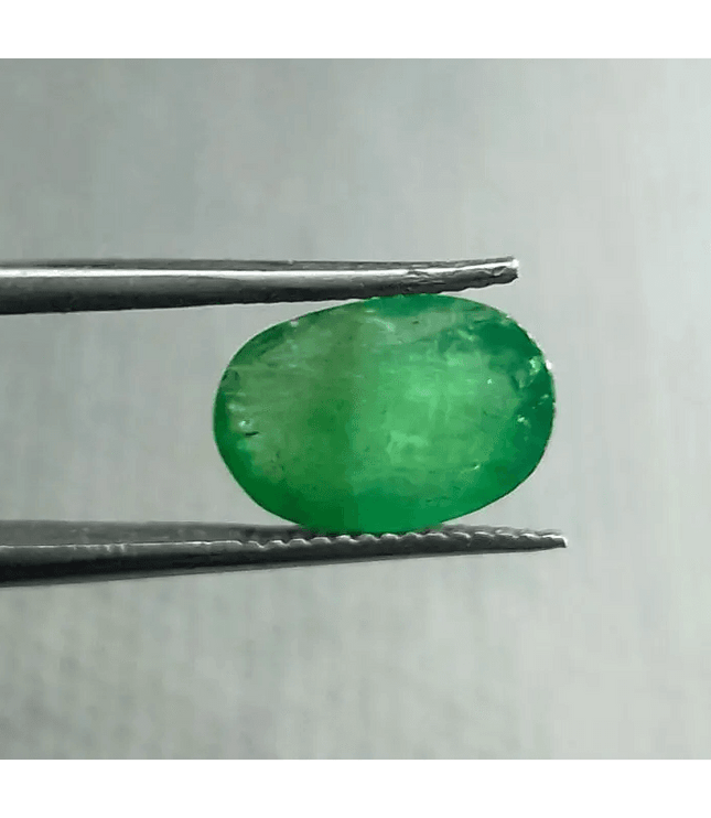 3.45ct Grass Green Emerald, 100% Natural Gem - SMSGEMS 