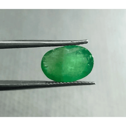 3.45ct Grass Green Emerald, 100% Natural Gem - SMSGEMS 