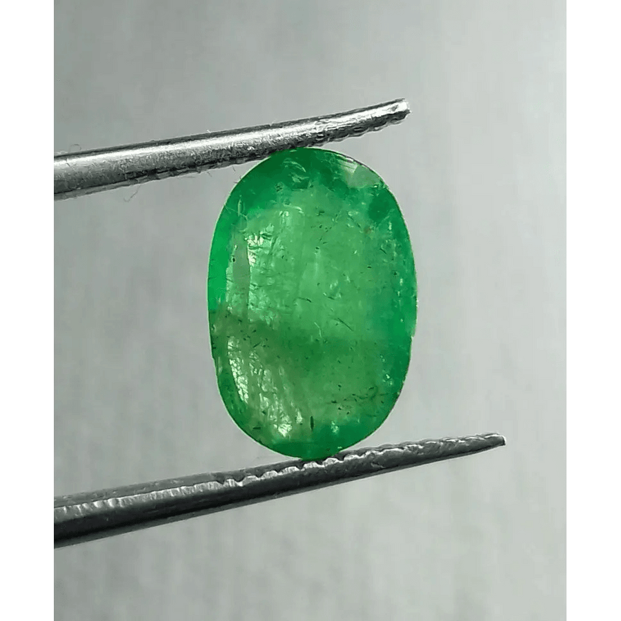 3.45ct Grass Green Emerald, 100% Natural Gem - SMSGEMS 