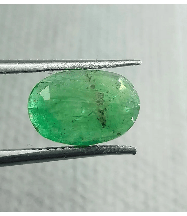 3.45ct Grass Green Emerald, 100% Natural Gem - SMSGEMS 