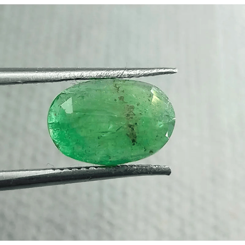 3.45ct Grass Green Emerald, 100% Natural Gem - SMSGEMS 