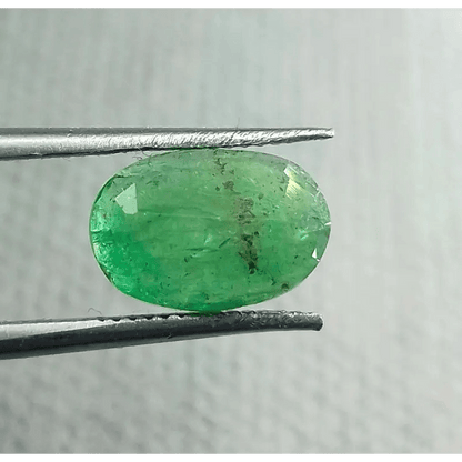 3.45ct Grass Green Emerald, 100% Natural Gem - SMSGEMS 