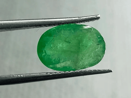 3.45ct Grass Green Emerald, 100% Natural Gem - SMSGEMS 