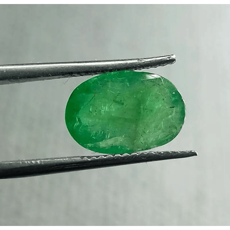 3.45ct Grass Green Emerald, 100% Natural Gem - SMSGEMS 