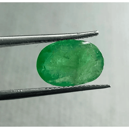 3.45ct Grass Green Emerald, 100% Natural Gem - SMSGEMS 