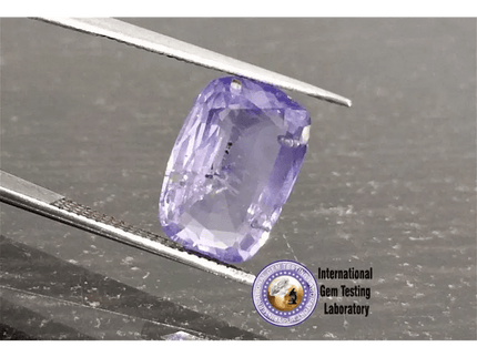 3.47ct Certified Blue Ceylon Sapphire, Natural untreated Gemstone - SMSGEMS 