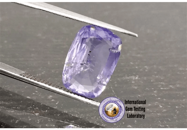 3.47ct Certified Blue Ceylon Sapphire, Natural untreated Gemstone - SMSGEMS 