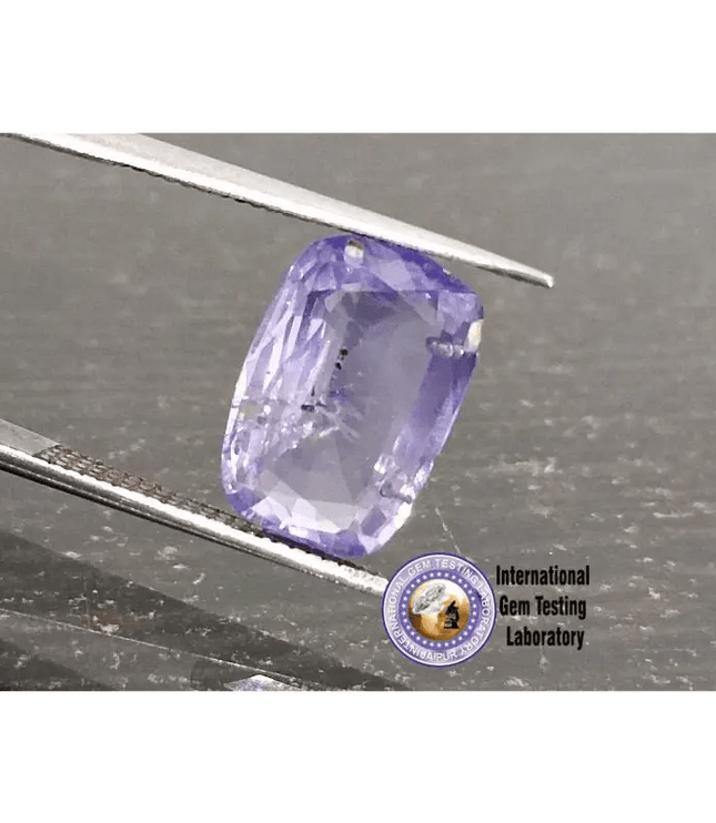 3.47ct Certified Blue Ceylon Sapphire, Natural untreated Gemstone - SMSGEMS 