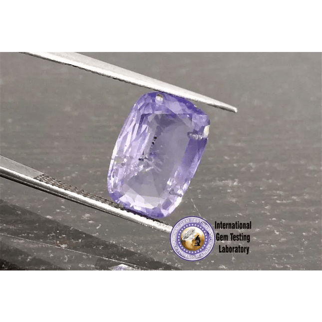 3.47ct Certified Blue Ceylon Sapphire, Natural untreated Gemstone - SMSGEMS 