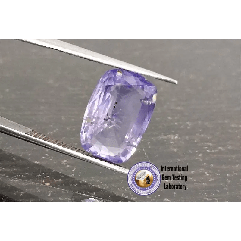 3.47ct Certified Blue Ceylon Sapphire, Natural untreated Gemstone - SMSGEMS 