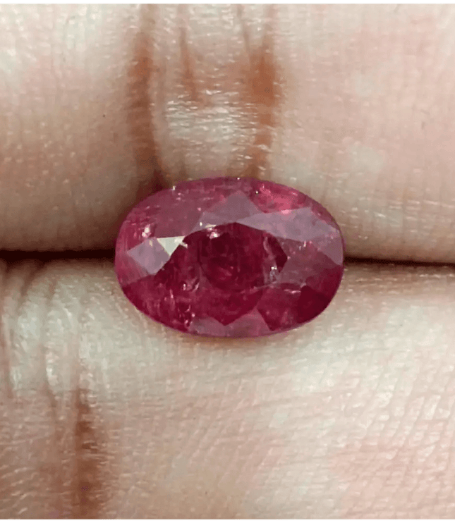 3.48ct IGI Certified Blood Red Burmese Ruby, Natural Untreated Gemstone - SMSGEMS 