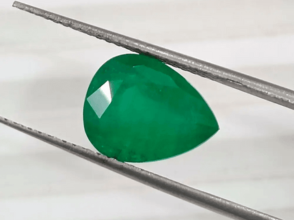 3.51 Deep Pure Green Emerald Certified By GSI - SMSGEMS 