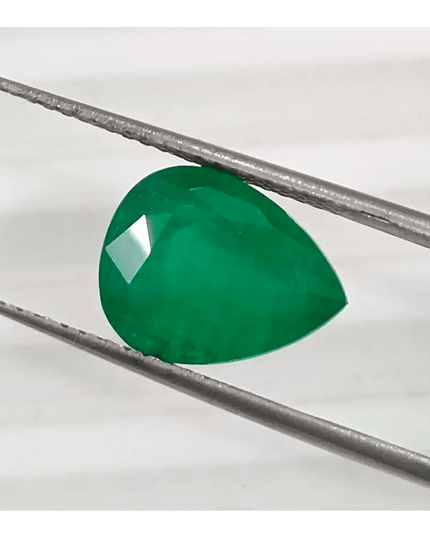 3.51 Deep Pure Green Emerald Certified By GSI - SMSGEMS 