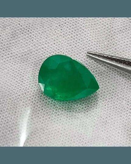 3.51 Deep Pure Green Emerald Certified By GSI - SMSGEMS 