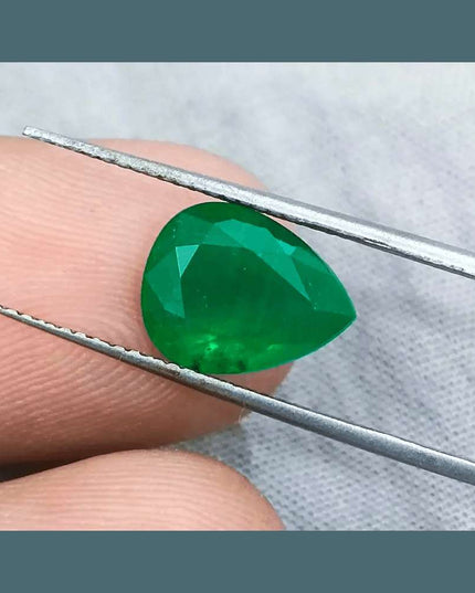 3.51 Deep Pure Green Emerald Certified By GSI - SMSGEMS 