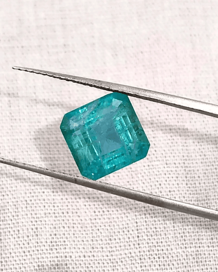 3.53ct Zambian Emerald, 100% Natural Earth Mined Gemstone - SMSGEMS 
