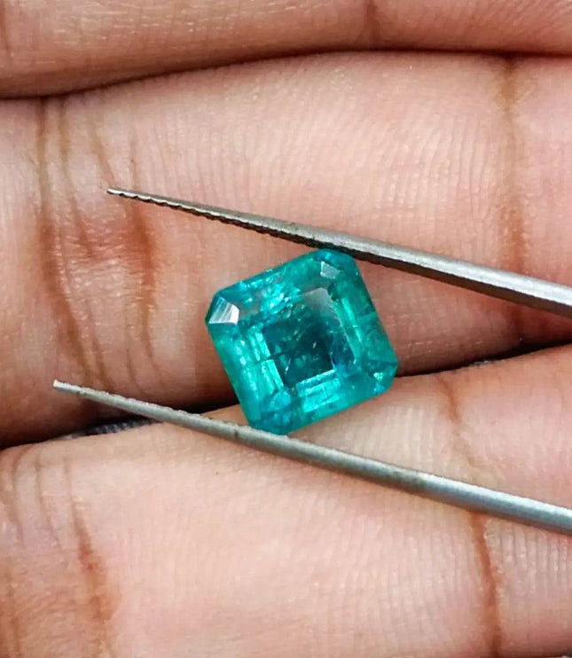 3.53ct Zambian Emerald, 100% Natural Earth Mined Gemstone - SMSGEMS 