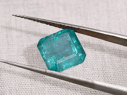 3.53ct Zambian Emerald, 100% Natural Earth Mined Gemstone - SMSGEMS 