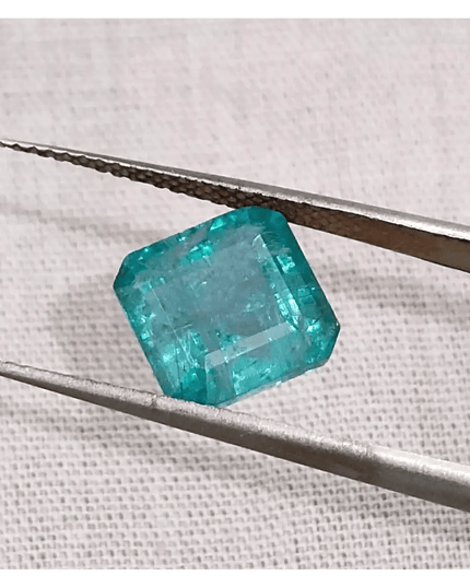 3.53ct Zambian Emerald, 100% Natural Earth Mined Gemstone - SMSGEMS 