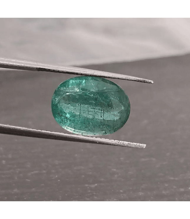 3.55ct Zambian Emerald , 100% Natural Gem - SMSGEMS 
