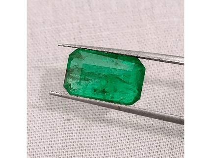 3.55ct Deep Vivid Swat Emerald, 100% Natural Earth Mined Gemstone - SMSGEMS 